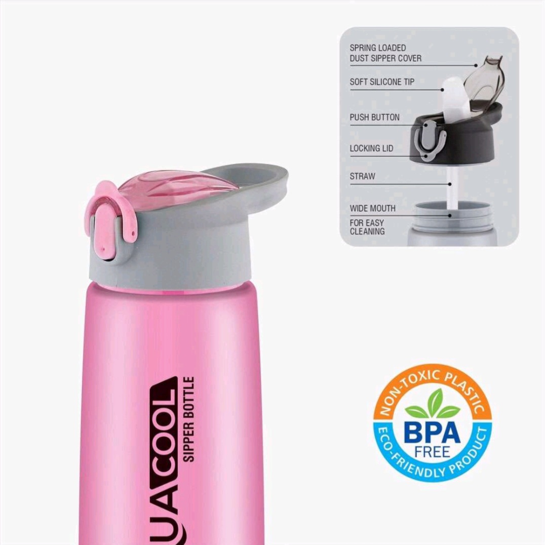 Plastic aqua water bottle for gym