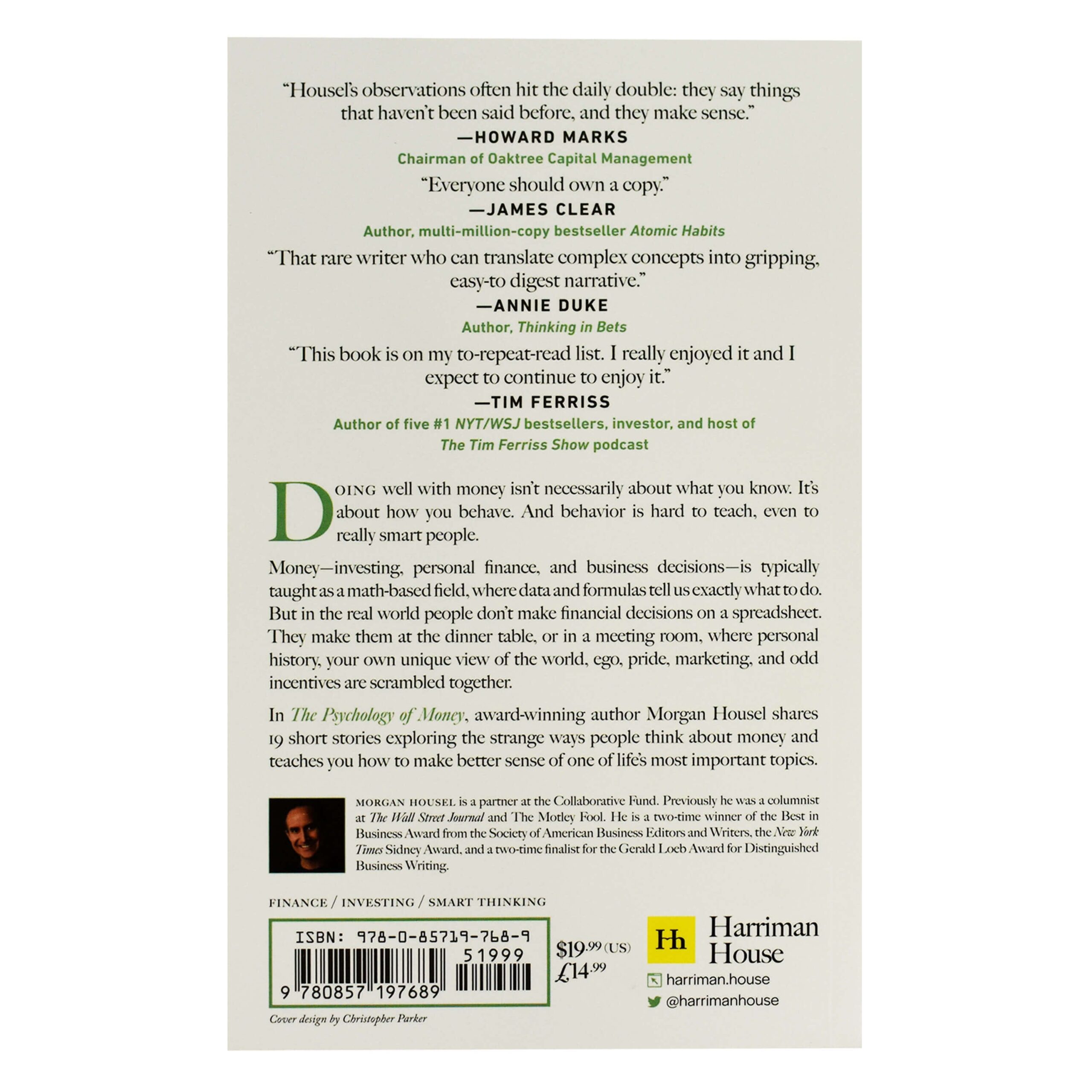 The Psychology of Money by Author - Morgan Housel