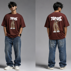Trauis Scott Oversized Graphic Printed T-Shirt for Men